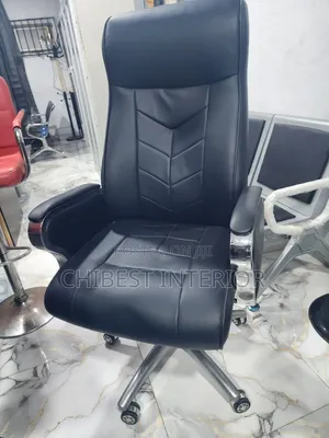 Executive Imported Leather Office Chair.