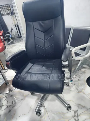 Executive Imported Leather Office Chair.