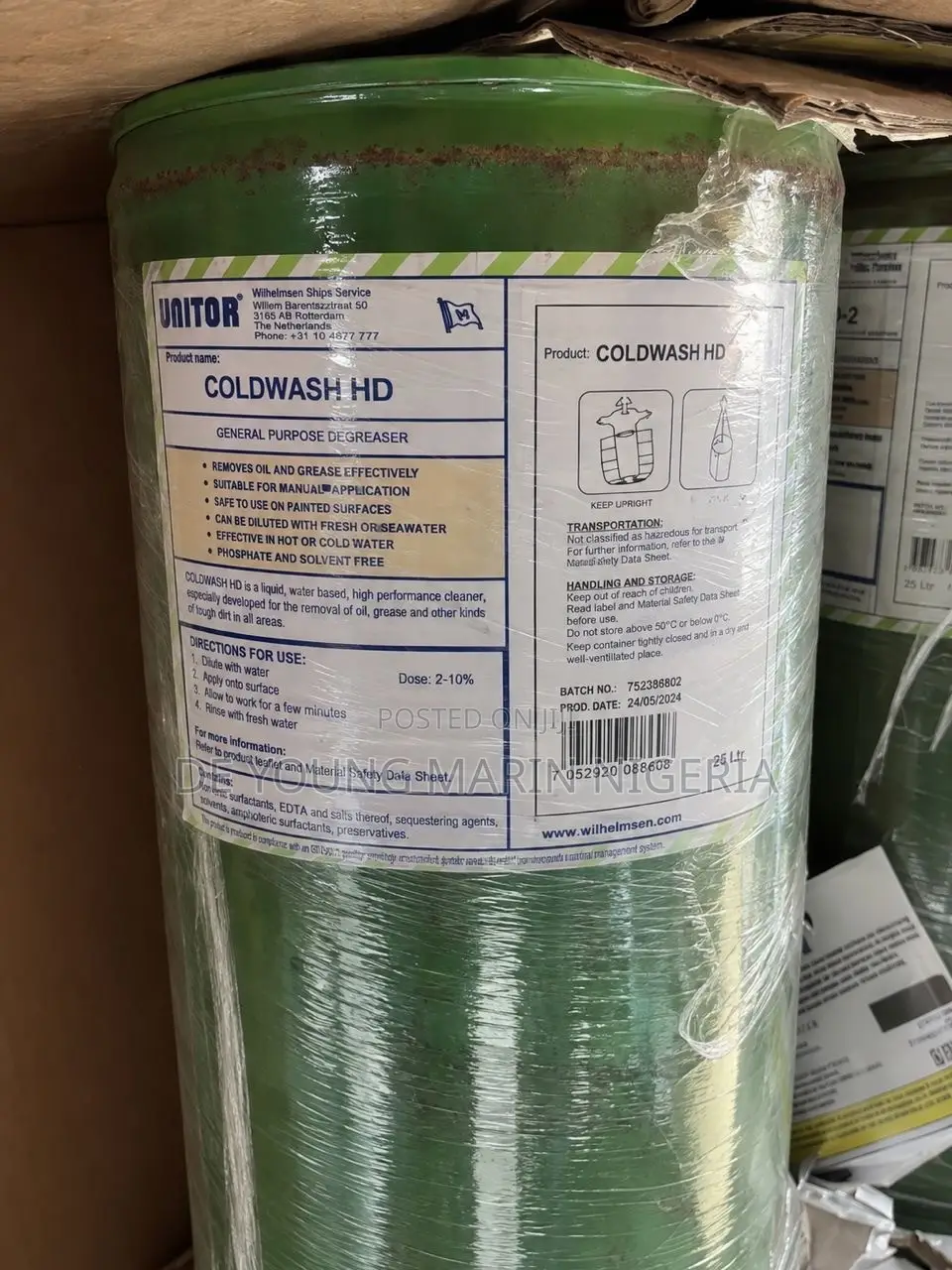 Sodium Hypochlorite Solution 12–15% – 25L