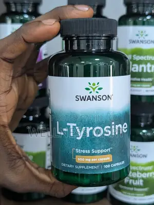 Swanson L-Tyrosine 500mg 100 Caps | Focus & Stress Relief