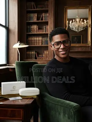 Luxury See Through Men’s Square Glasses