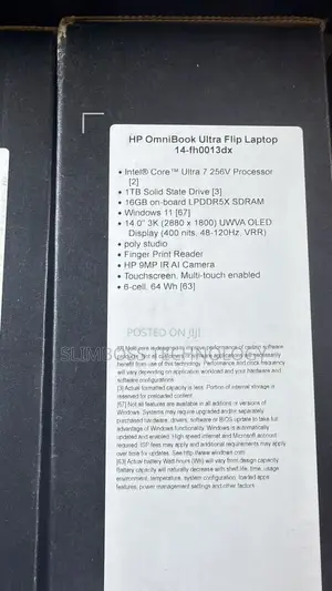 New Laptop HP OmniBook Ultra Flip 14" 16GB Intel Core i7 SSD 1T