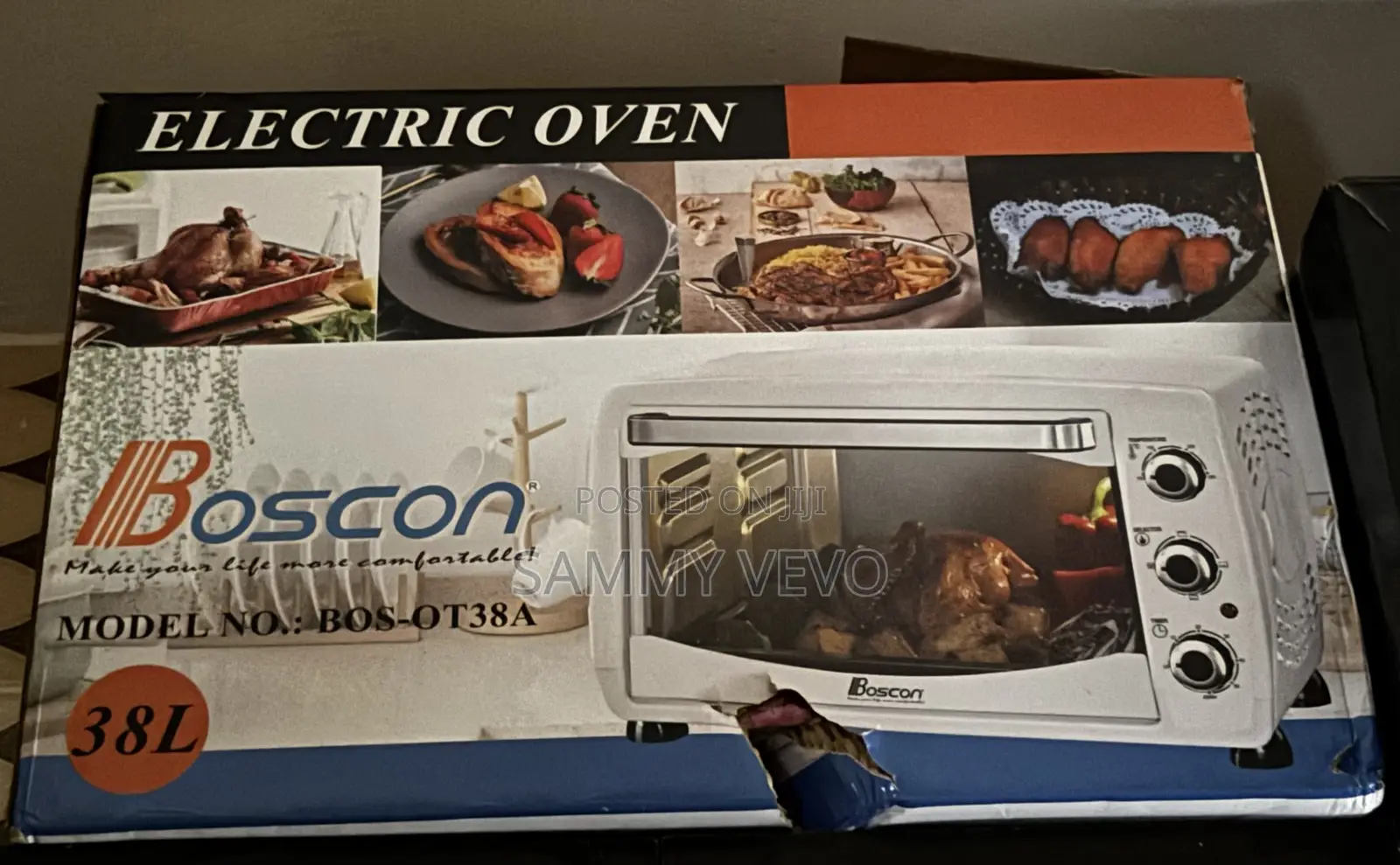 Boscon Electric Oven for Baking, Toasting, and Grilling