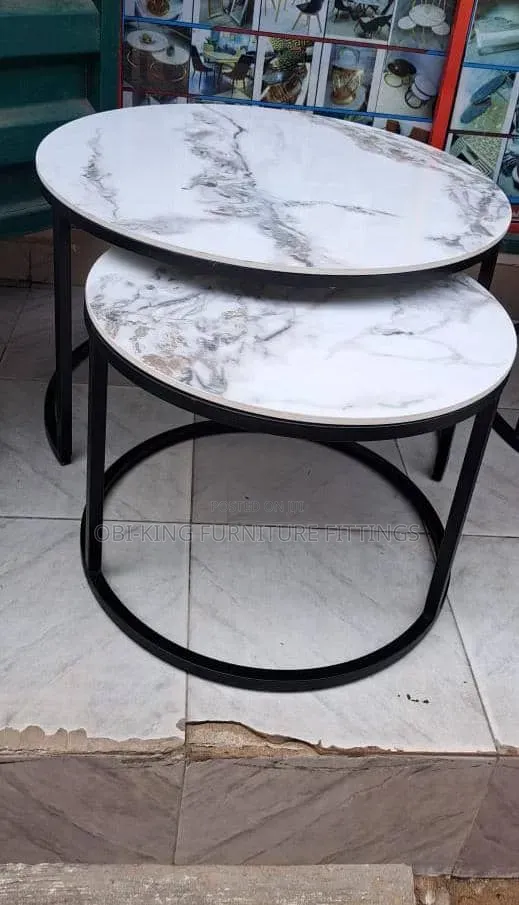 Quality Center Table Marble Top 2in1