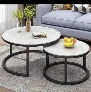 Quality Center Table Marble Top 2in1