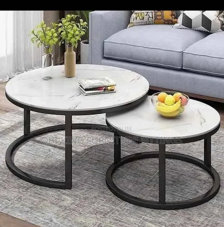 Quality Center Table Marble Top 2in1