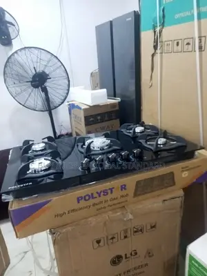 Polystar Burner Inbuilt Gas Cooker Pv-Ba8705agps With Cast Iron Grates