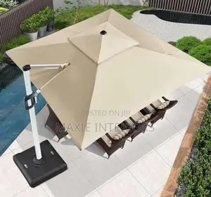 Heavy Duty Square Shaped Outdoor Garden Umbrella