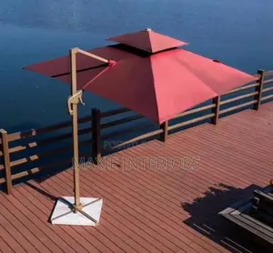 Heavy Duty Square Shaped Outdoor Garden Umbrella