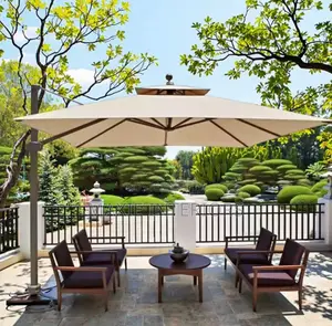 Heavy Duty Square Shaped Outdoor Garden Umbrella