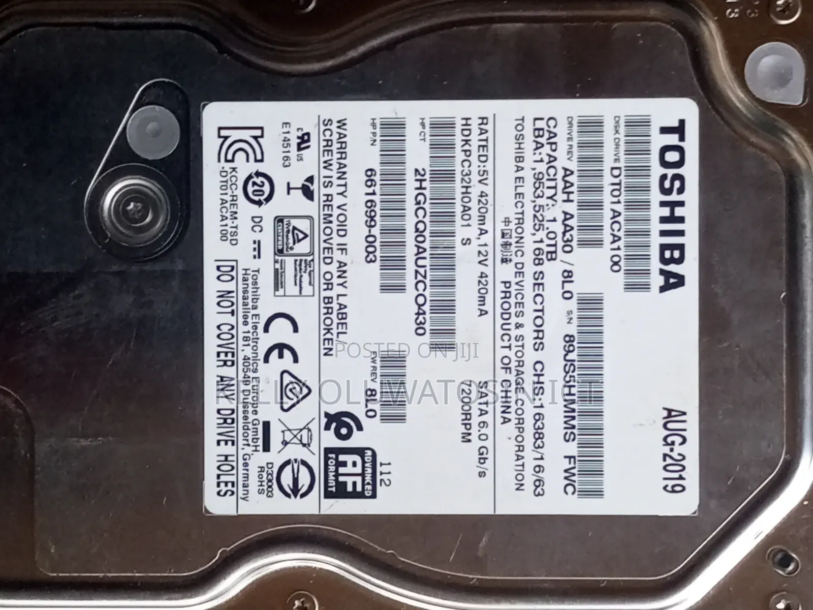 Toshiba Harddick