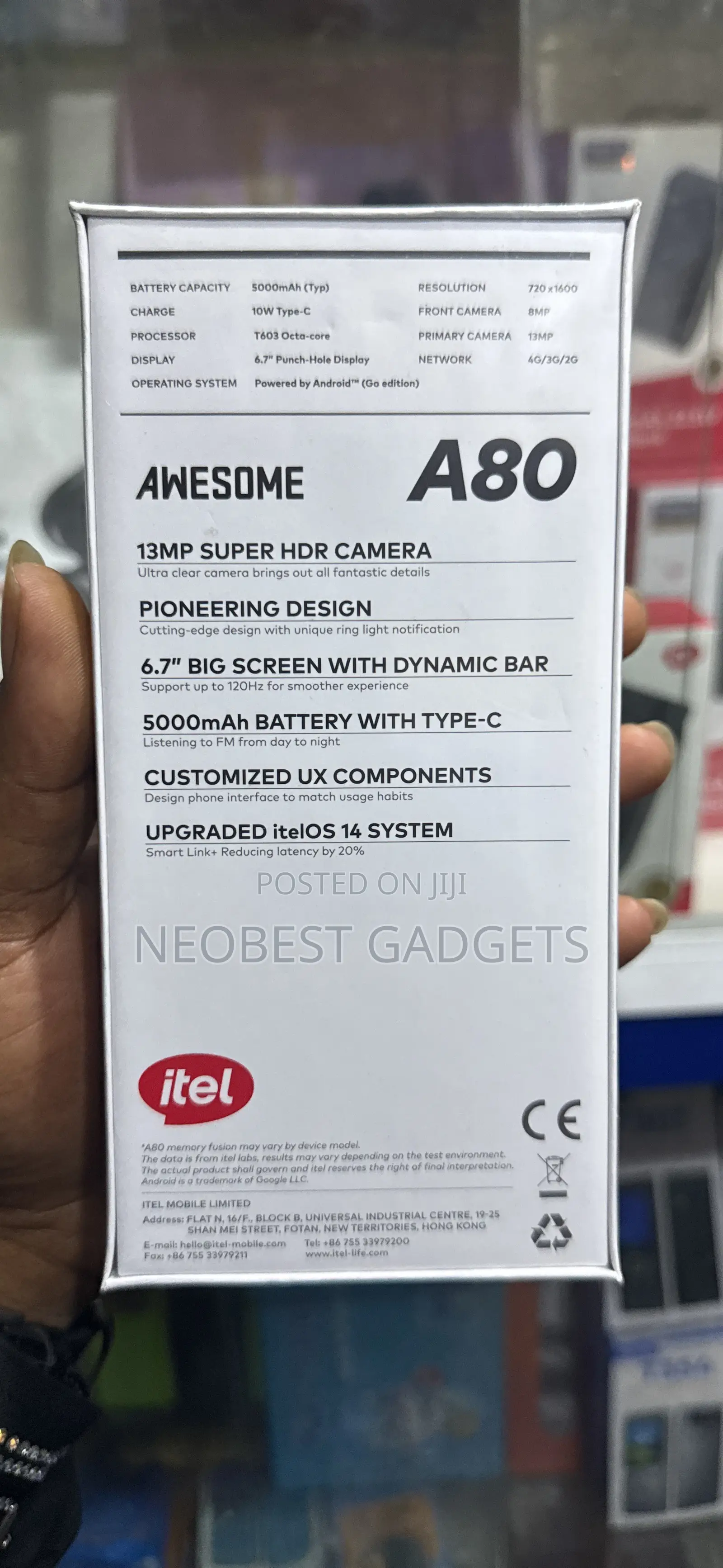 New Itel A80 128 GB