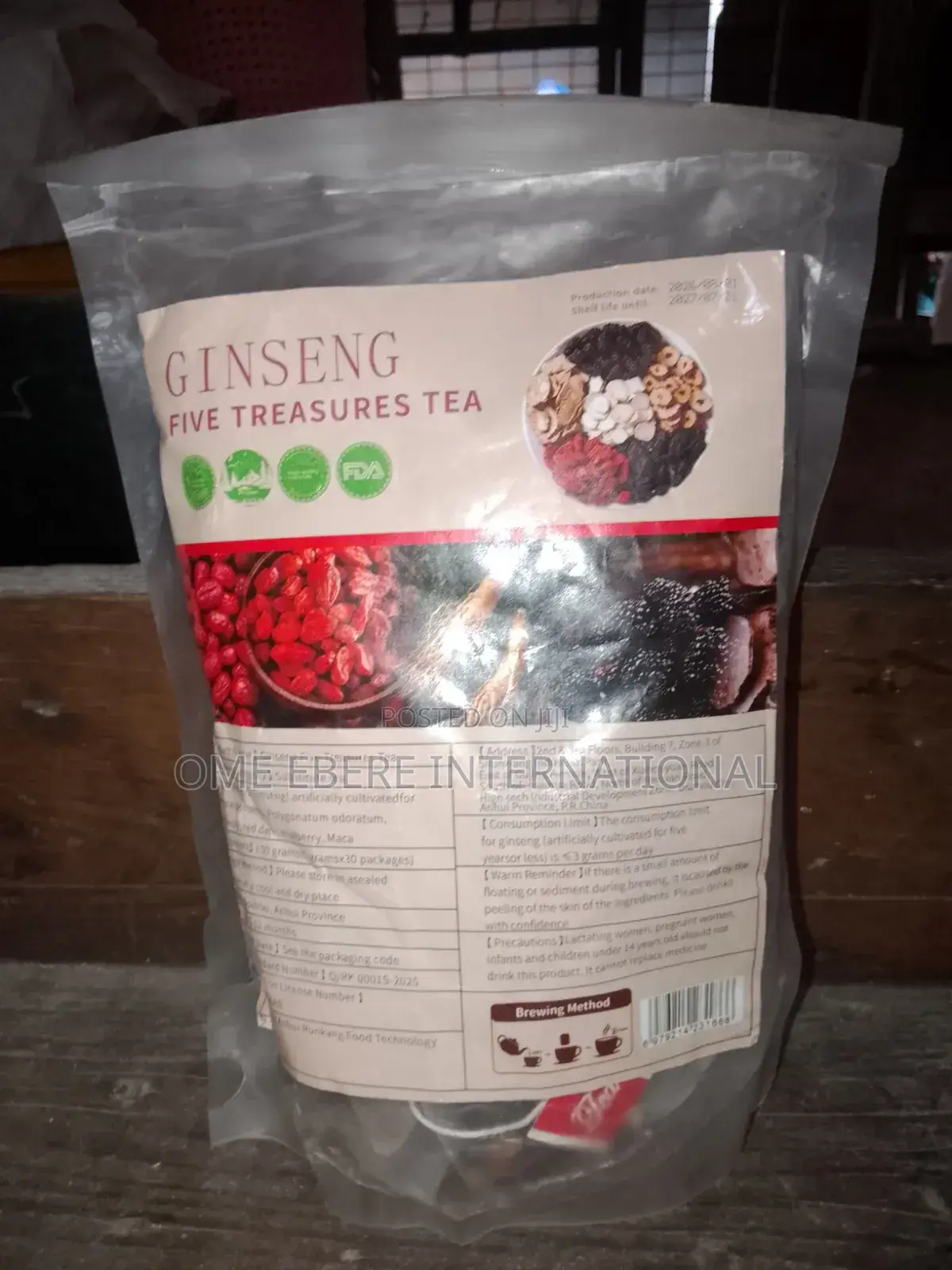 Ginseng Five Treasure Tea