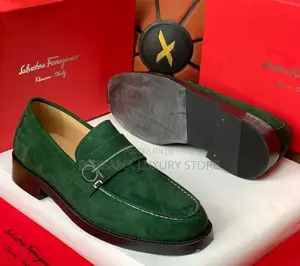 Salvatore Ferragamo Premium Luxury Men Suede Shoes–Durable/Comfortable