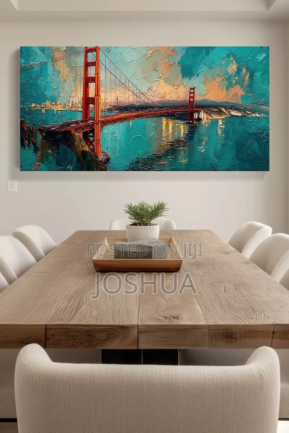 Rough Canvass Arts With a Gutter Frame