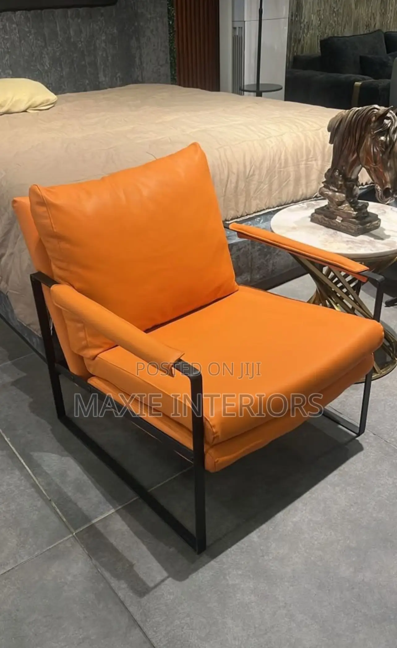 Luxury High Quality Executive Leather Single Sofa Chair