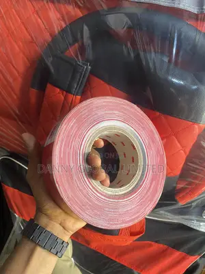 Red and White Bumper Reflective Sticker