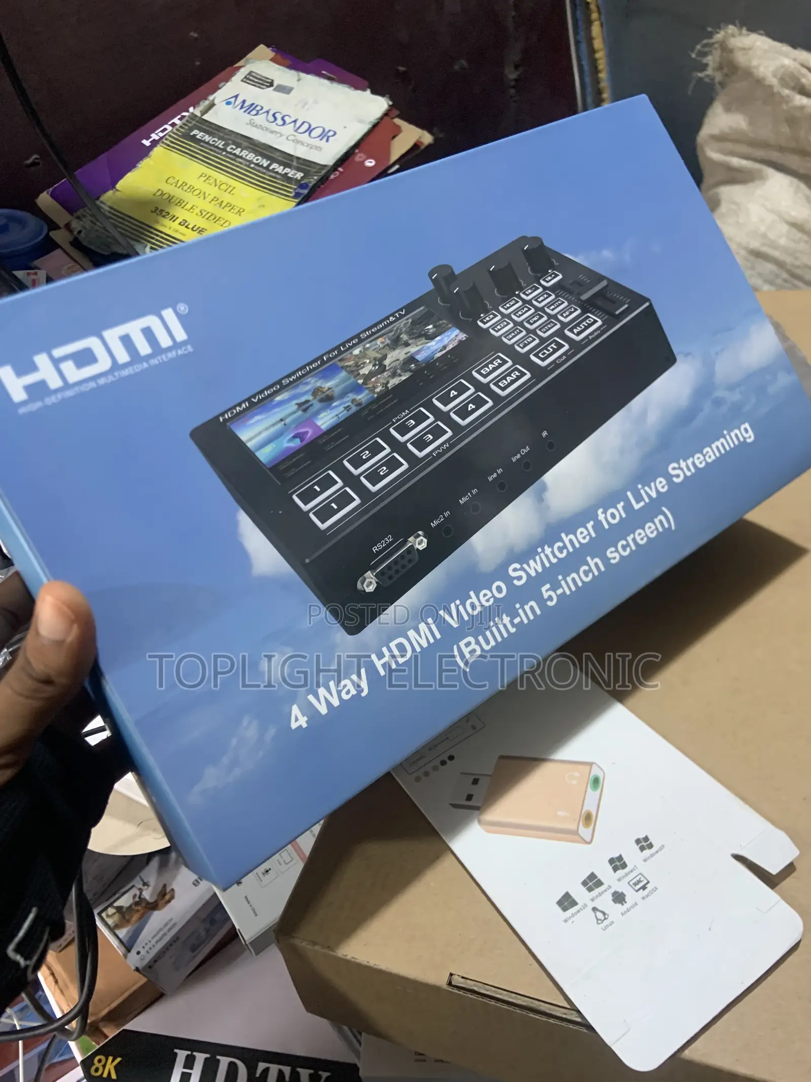 4 Way Hdmi Video Switcher for Live Streaming