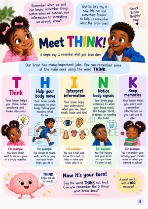 Fun Interactive Book for Kids About the Human Brain