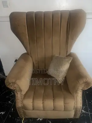 High-Back Wingback Armchair