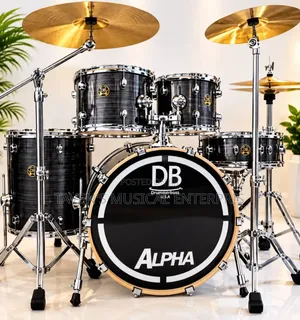 Drummerboss U.S.A. Alpha Professional 5 Piece Acoustic Drum Set