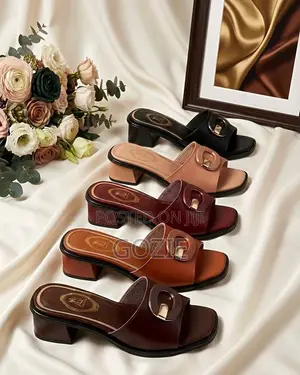 Gorgeous Block Heel Slippers
