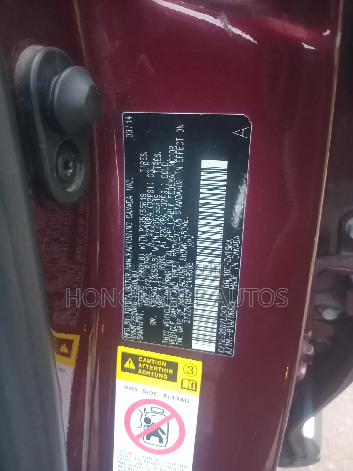 Lexus RX 2014 Red