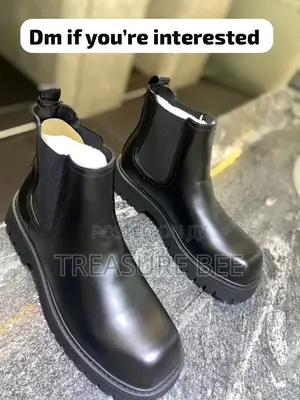 Black Chunk/Lug-Sole Chelsea Boot by Zign
