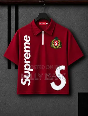 Supreme Kola Neck Polo Active as Seen Just Chat Me Up