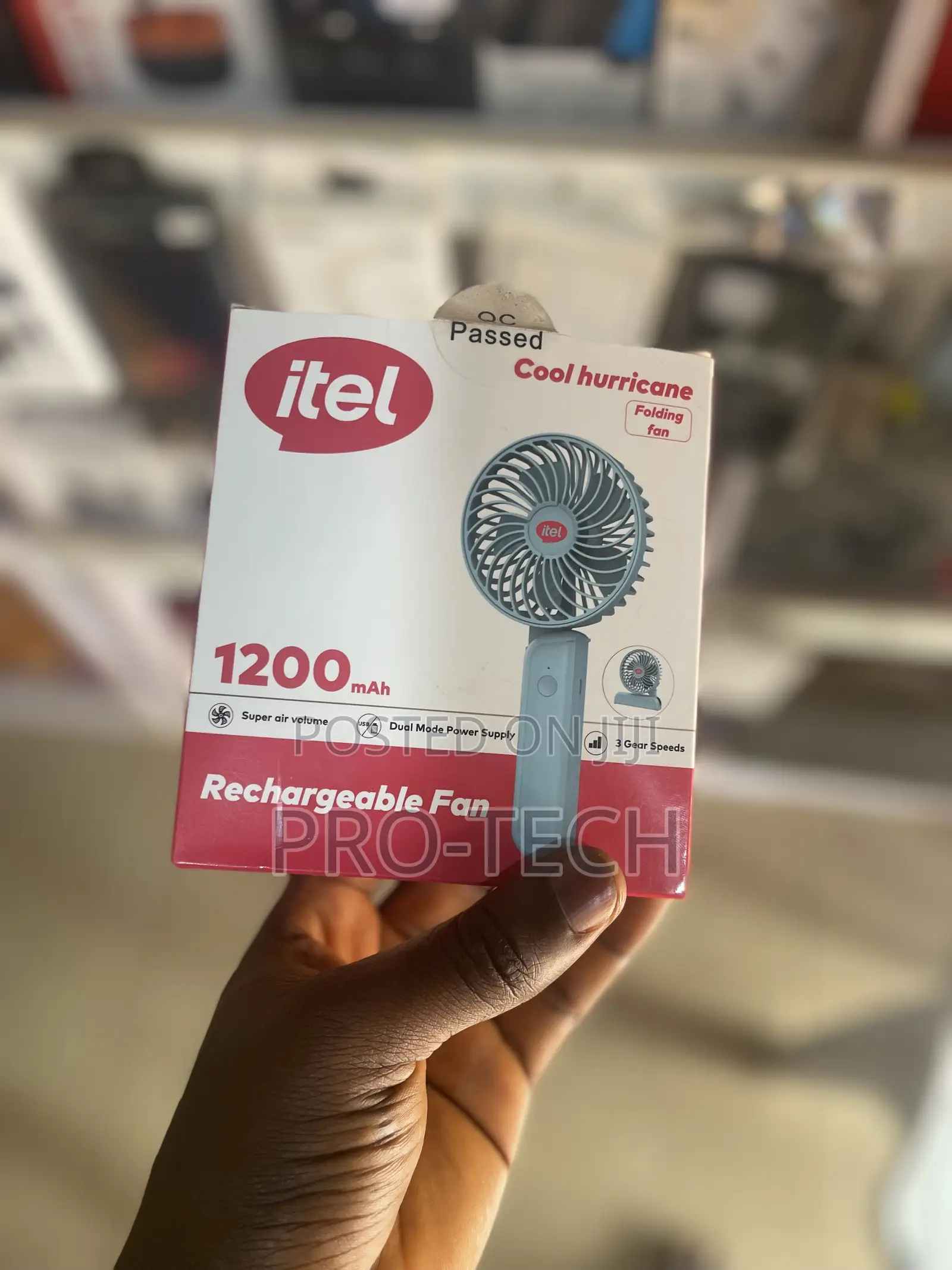 Itel Rechargeable Fan