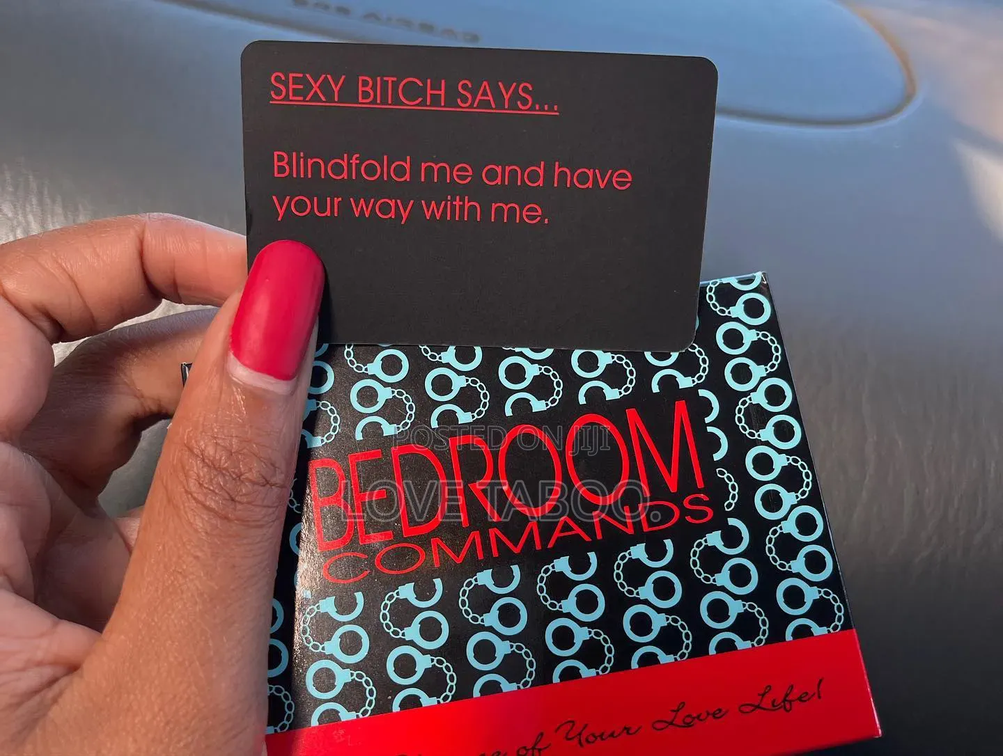 Bedroom Command Sex Card