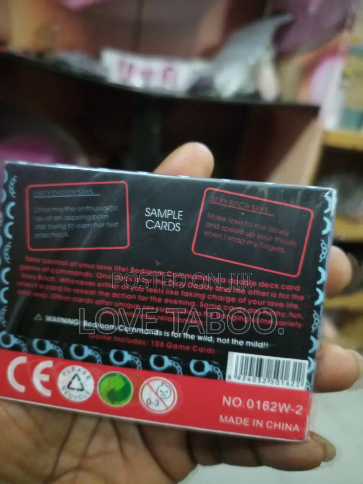 Bedroom Command Sex Card