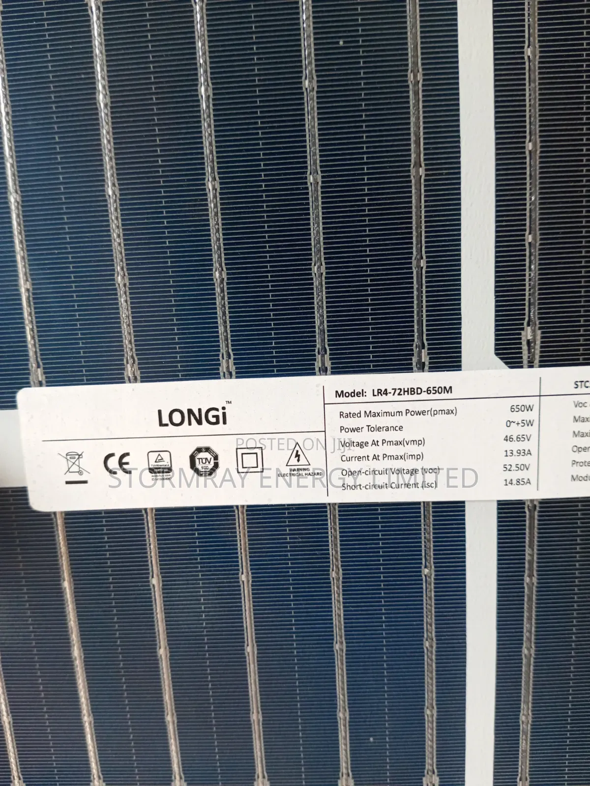 Longi 650w Bifacial Solar Panels
