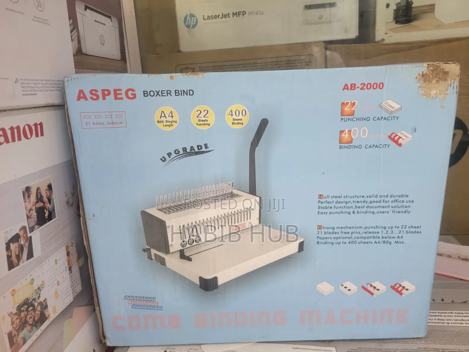 ASPEG AB-2000 Comb Binding Machine