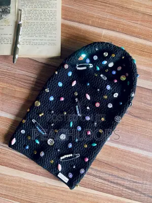 Crochet Accessoriezed Slouchy Beanie
