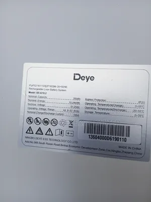 10kwh Deye Lithium Battery
