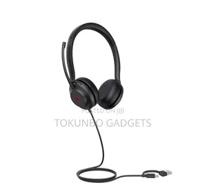 Yealink UH35 Binaural USBA/C Headset, Optimized for Teams