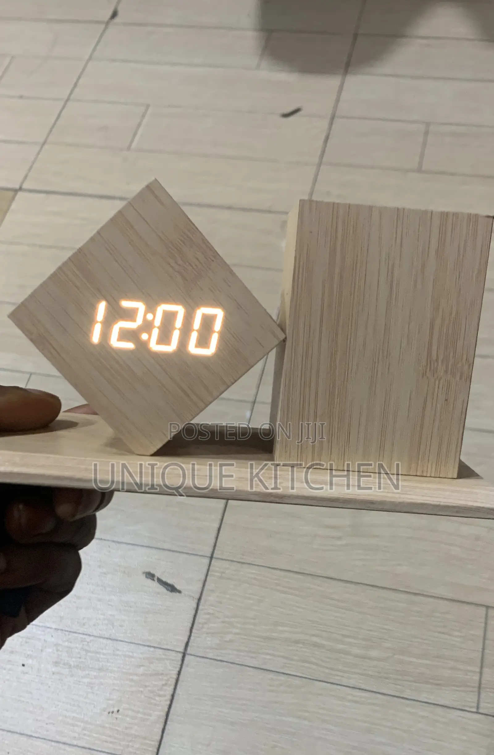 Wooden Digital Alarm Desk Clock