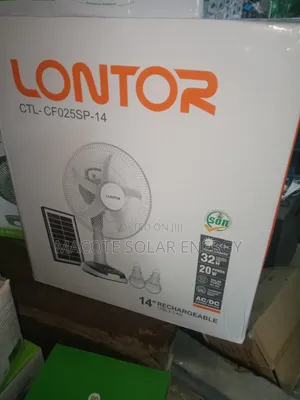 14" Solar Lontor Tables Fan