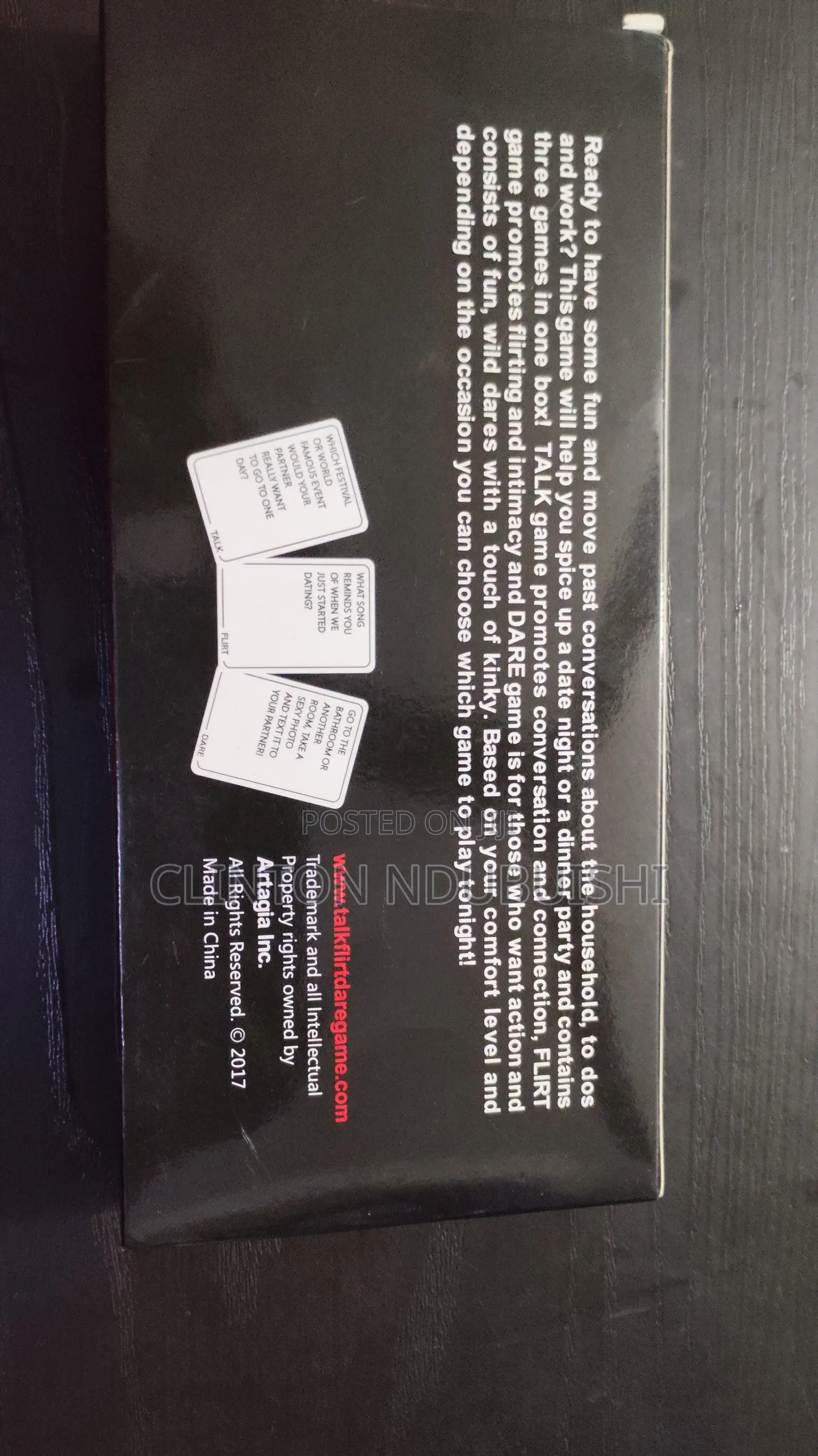 Talk Flirt and Dare Cards