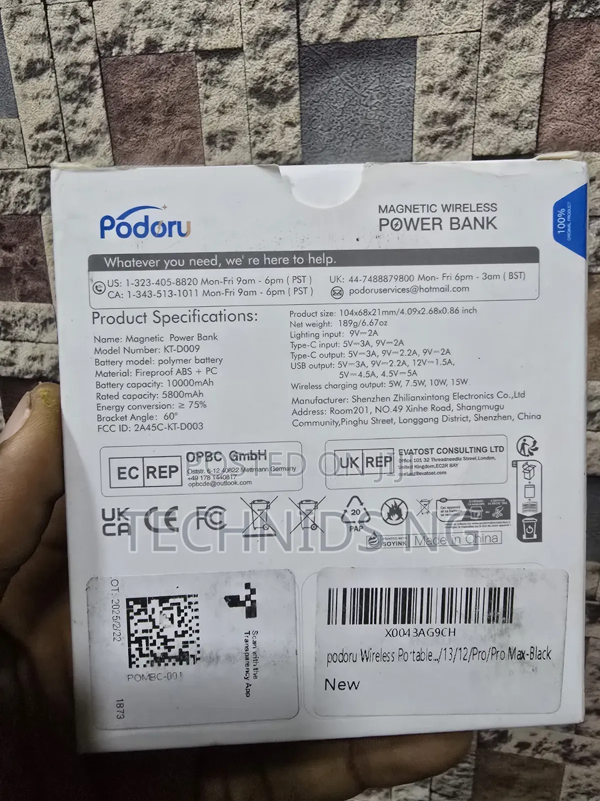 Podoru Wireless Powerbank