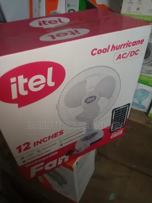 12" Itel Solar Table Fan