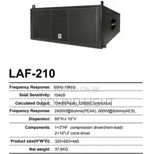 PA Sound System Double 10 Inch Line Array Speaker