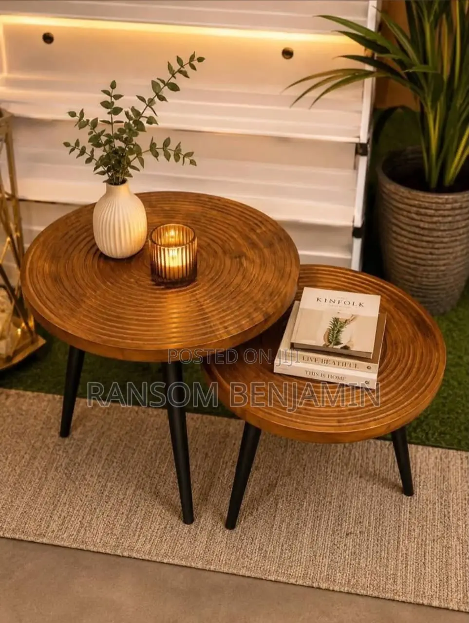 2-Piece Nesting Round Coffee Tables