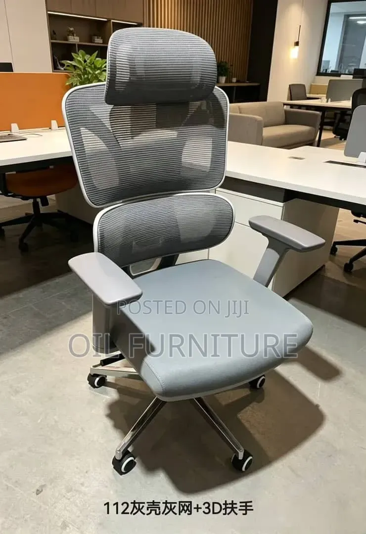 ​High Back Ergonomic Mesh Office Chair With Adjustable Headrest