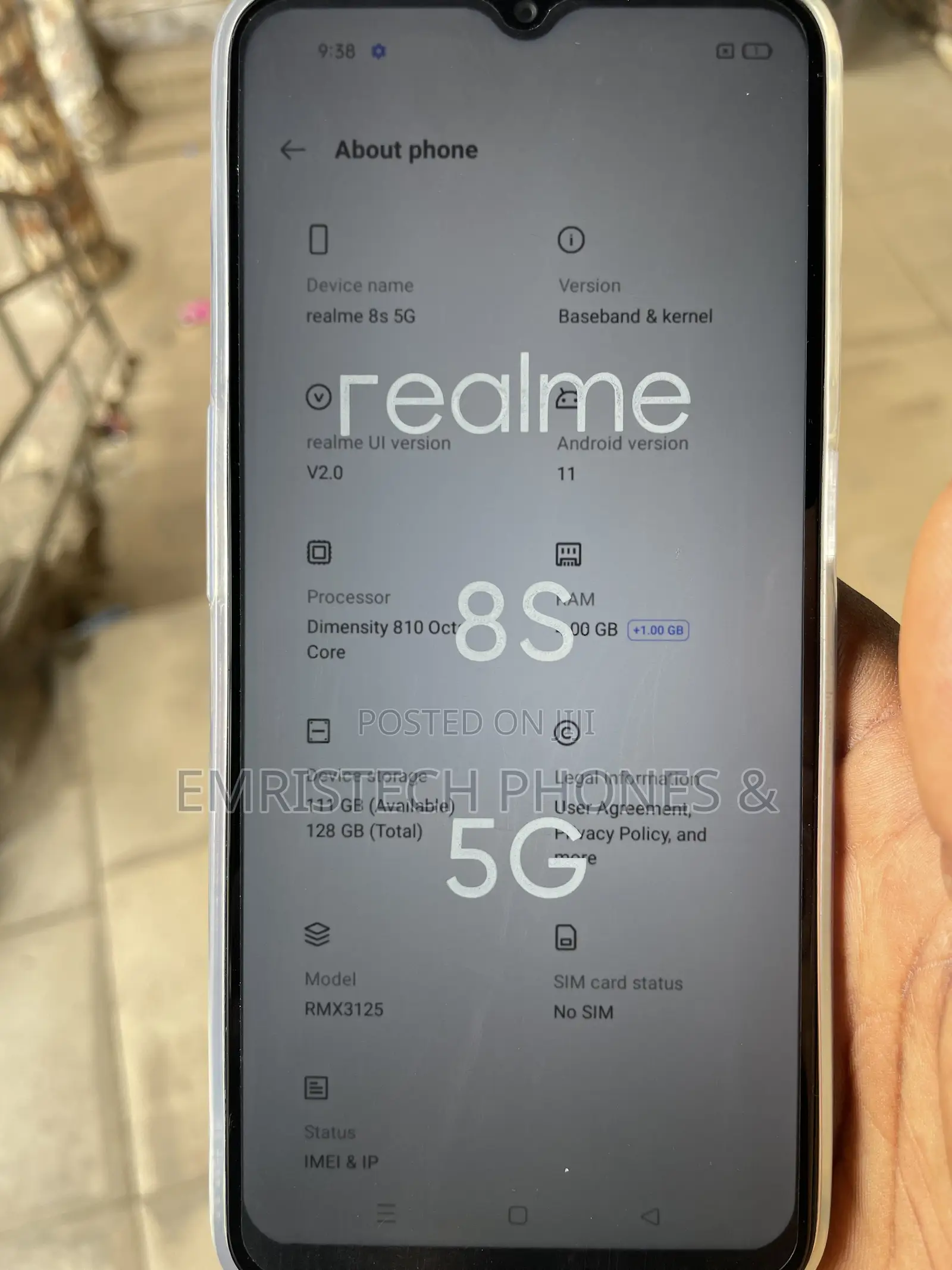 Realme 8 5G 128 GB Blue