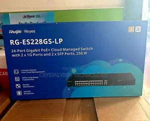 Ruijie 24port Gigabit Cloud Managed Switch (2 SFP Ports, 250W)