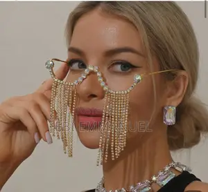 Rhinestones Stylist Glasses