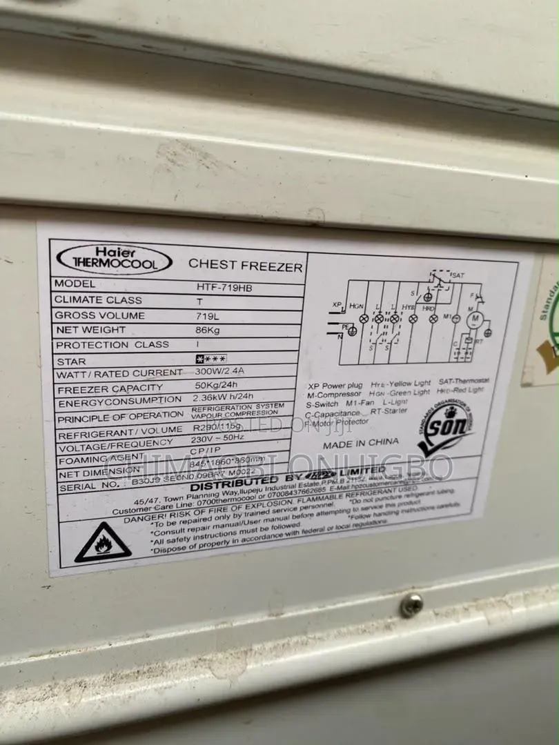 Deep Freezer 719L