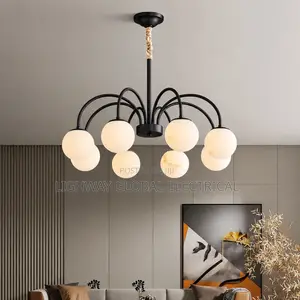 Alabaster Marble Ball Chandelier